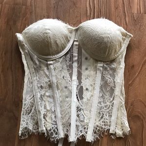 Eyelash Lace Corset, Size XS